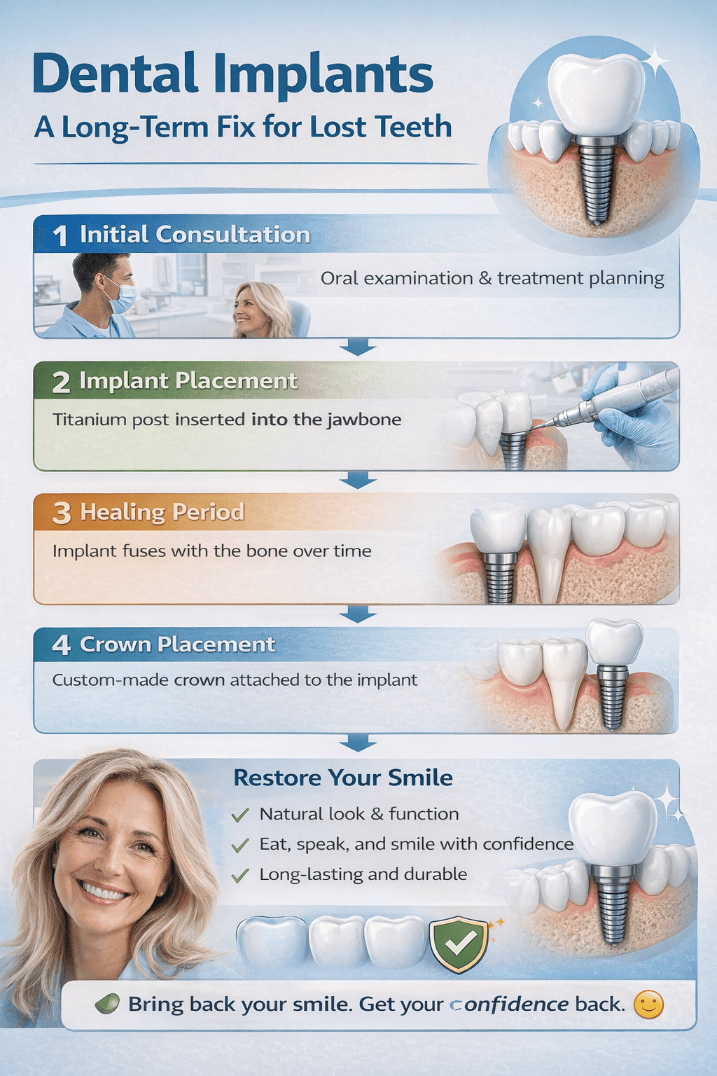Dental Implants: A Permanent Way to Replace Missing Teeth