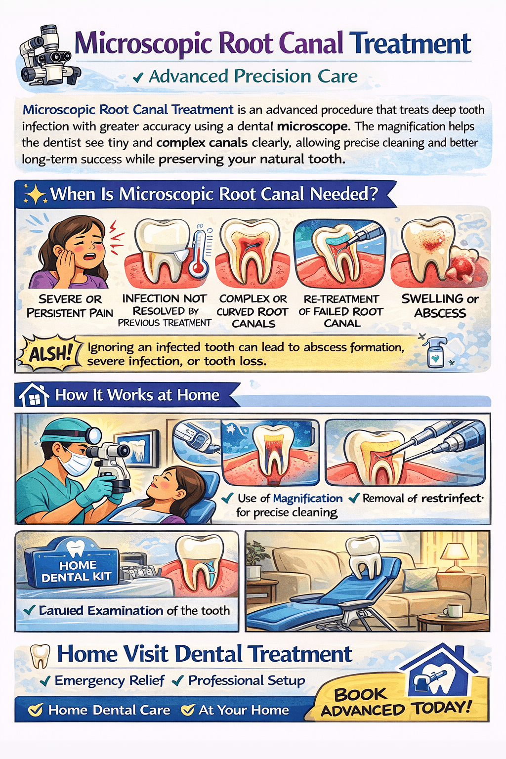 Microscopic Root Canal Treatment at Home