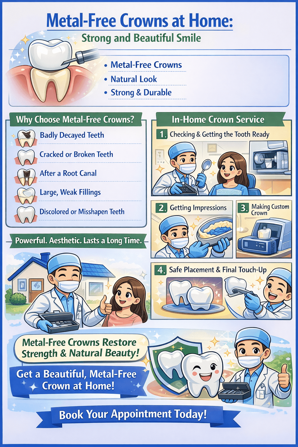 Metal-Free Crowns at Home